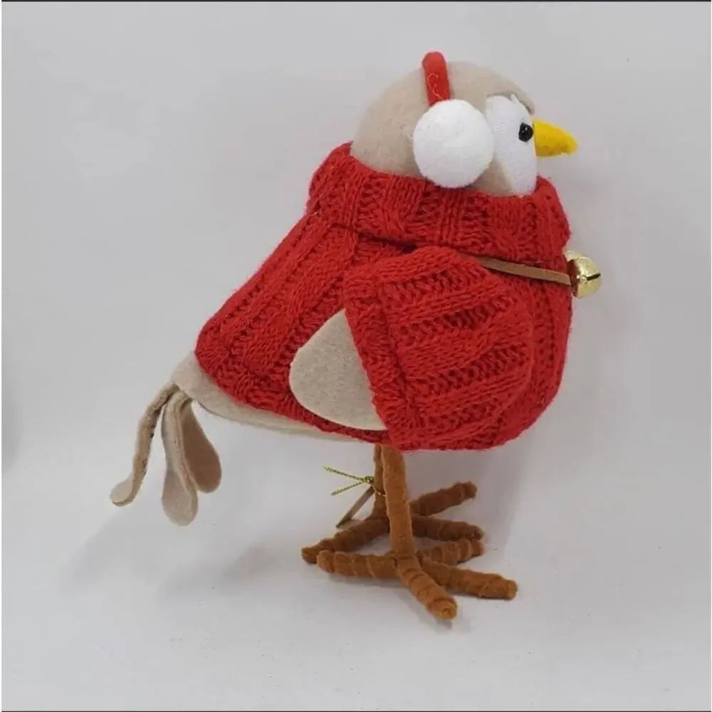 Target Wondershop GLEE Bird Red Sweater Bells Christmas Holiday 2021